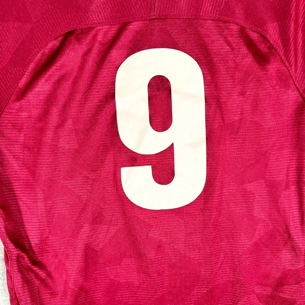 CDA Slammers FC Jersey Womens Medium Maroon Nike Soccer Yokohama Bina #9 Dri Fit